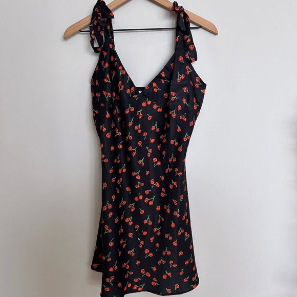Monika the Label Alana Mini Slip Dress – Black Cherry - Picture 1 of 12
